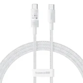 Дата кабель Baseus Gem Fast Charging Type-C to Type-C 100W (1m) (P10373000111) Moon White