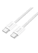 Дата кабель Hoco X104 Source 60W Type-C to Type-C (1m) White