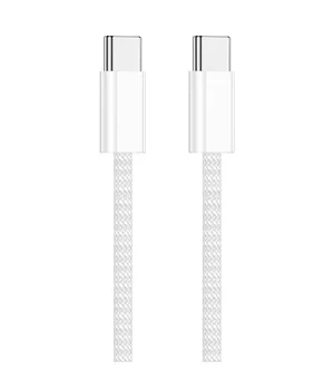 Дата USB-C кабель USB-C FineWoven для Apple (A) (1m) (box) White