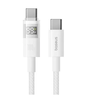 Дата кабель Baseus Display 2 Type-C to Type-C 100W (1m) (P10382702) Moon White