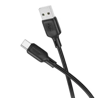 Дата кабель Borofone BX113 Lenny USB to Type-C 3A (2m) Black