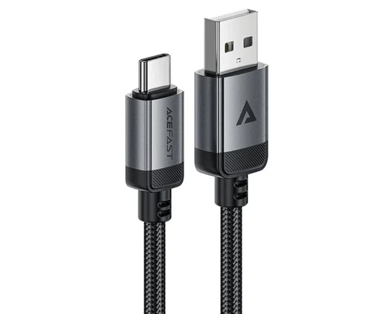 Дата кабель Acefast C20-04 USB to Type-C 3A (1.2m) Black
