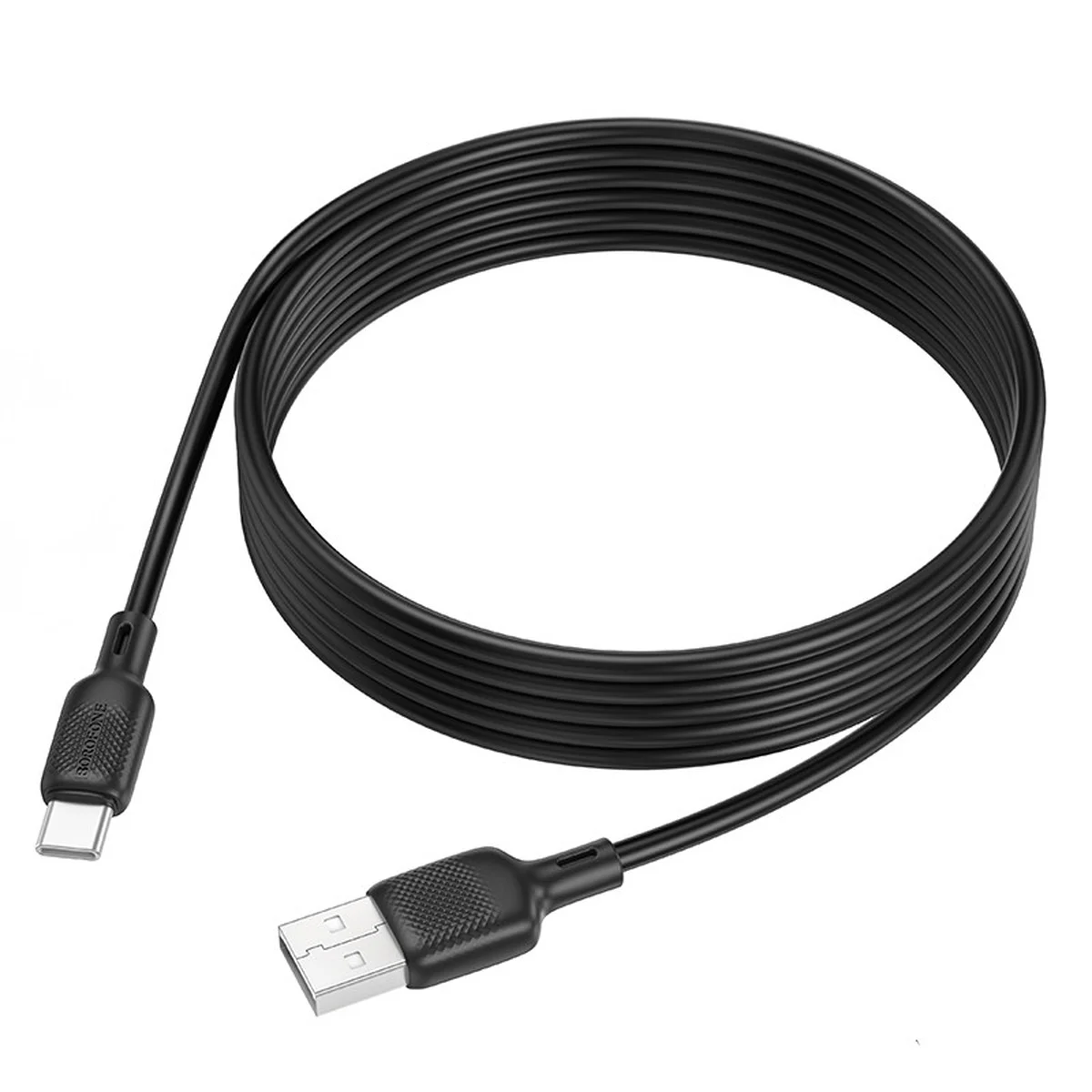 Дата кабель Borofone BX113 Lenny USB to Type-C 3A (2m) Black