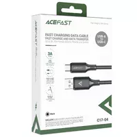 Дата кабель Acefast C17-04 USB-Type-C 3A (1.2m) Black