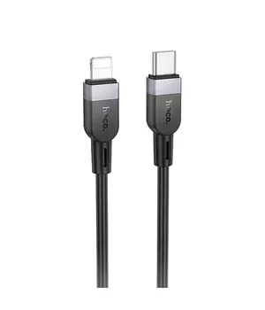 Дата кабель Hoco X109 Energy silicone Type-C to Lightning (1m) Black