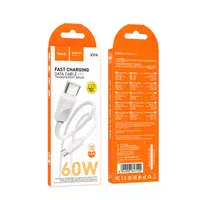Дата кабель Hoco X114 Energy Type-C to Type-C 60W (1m) White