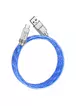 Дата кабель Hoco U113 Solid 100W USB для Type-C (1m) Blue