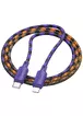 Дата кабель Hoco X116 Meridian Type-C to Lightning 27W (1m) Gradient Purple Mix