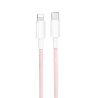Дата кабель Borofone BX117 Source Type-C to Lightning 27W (1m) Pink