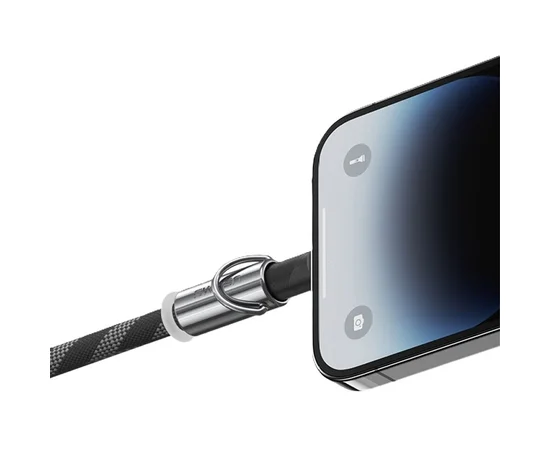 Дата кабель-шнурок Usams US-SJ746 Type-C to Lightning 30W (1.2m) Black