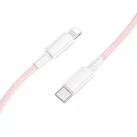 Дата кабель Borofone BX117 Source Type-C to Lightning 27W (1m) Pink