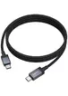 Дата кабель Hoco X118 Generous with display Type-C to Type-C 60W (1m) Black