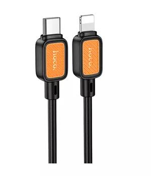 Дата кабель Hoco X108 Benefit 27W Type-C to Lightning (1m) Black