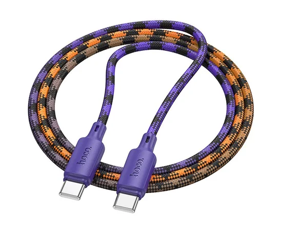 Дата кабель Hoco X116 Meridian Type-C to Type-C 60W (1m) Gradient Purple Mix