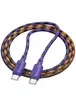 Дата кабель Hoco X116 Meridian Type-C to Type-C 60W (1m) Gradient Purple Mix