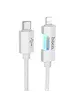 Дата кабель Hoco U123 Regent colorful 27W Type-C to Lightning (1.2m) Gray