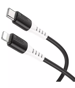Дата кабель Hoco X82 Silicone Type-C to Lightning 20W (1m) Black