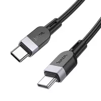 Дата кабель Hoco X109 Energy silicone Type-C to Type-C 60W (2m) Black