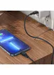 Дата кабель Hoco X90 Cool silicone Type-C to Lightning 20W (1m) Black