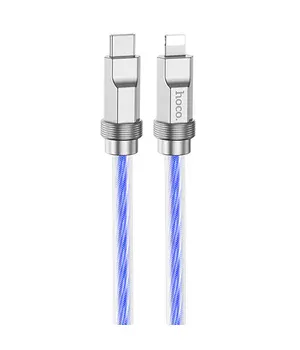 Дата кабель Hoco U113 Solid 20W Type-C to Lightning (1m) Blue