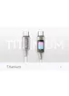 Дата кабель Usams US-SJ750 With Colorful Light TC Ser. Type-C to Type-C 100W (1.2m) Titanium