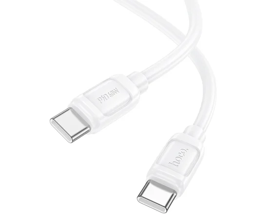 Дата кабель Hoco X115 Surpass Type-C to Type-C 60W (1m) White