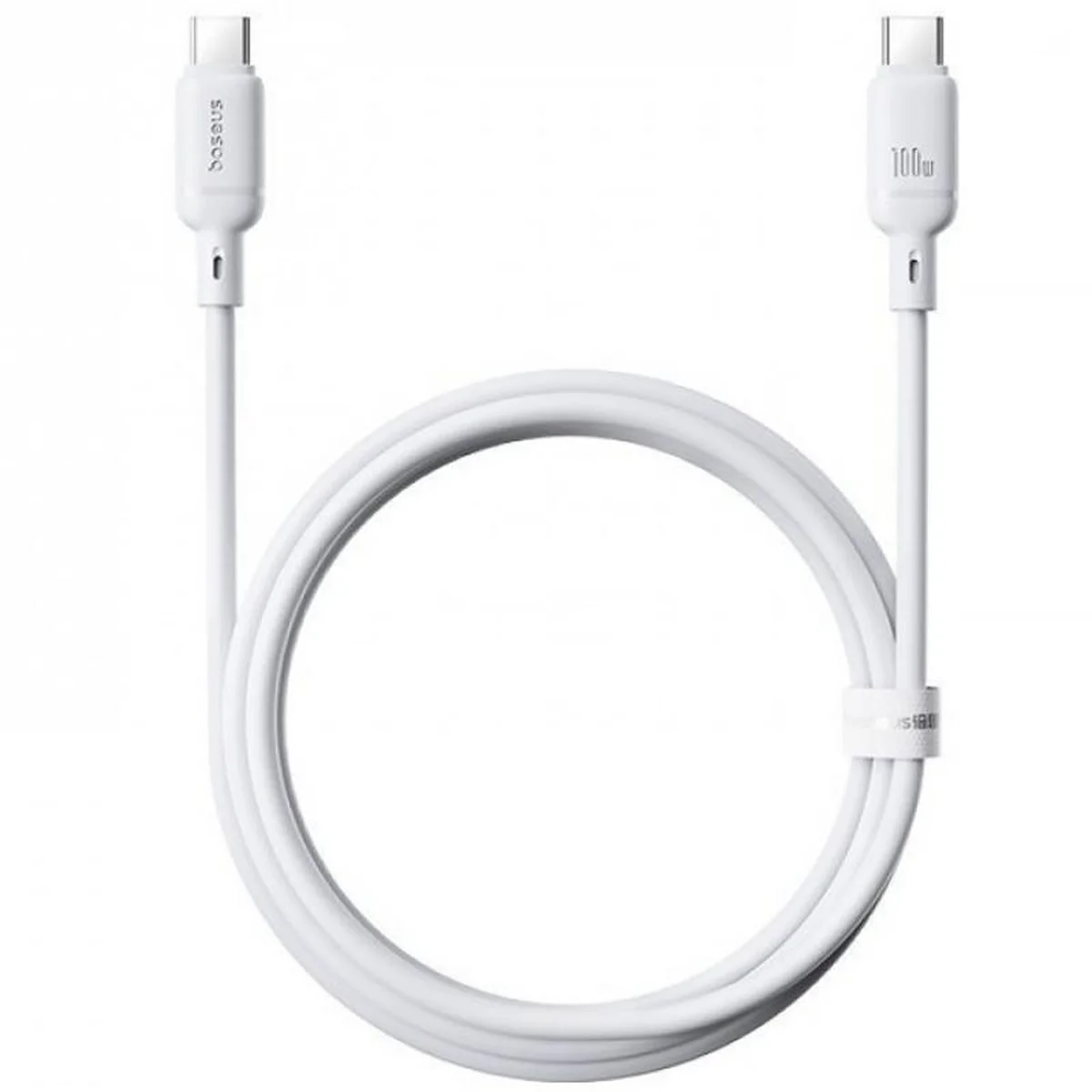 Дата кабель Baseus Silky Series OS Fast Charging Type-C to Type-C 100W (1m) (P10377704) Moon White
