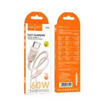 Дата кабель Hoco X114 Energy Type-C to Type-C 60W (1m) Pink