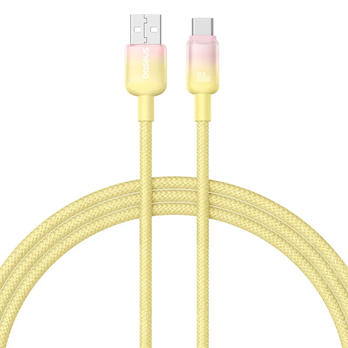Дата кабель Baseus Discolor Series Fast Charging USB to Type-C 100W (1m) (P10374903) Custard Yellow