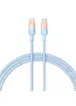 Дата кабель Baseus Discolor Series Fast Charging Type-C to Type-C 100W (1m) (P10374902) Galaxy Blue