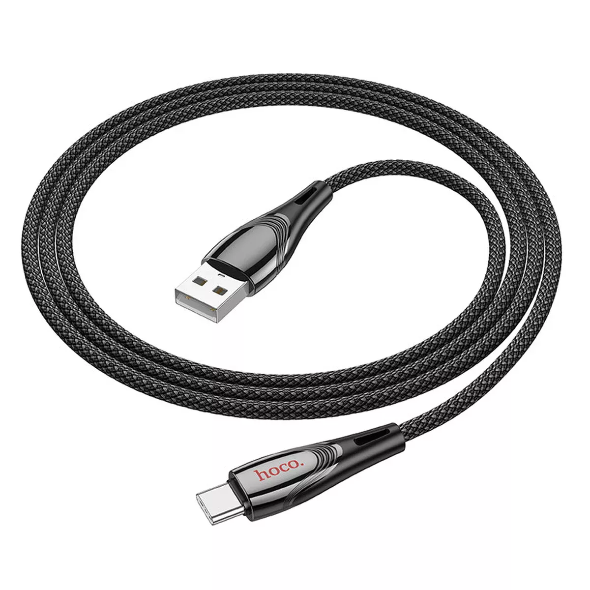 Дата кабель Hoco U133 Monte USB to Type-C (1.2m) Black