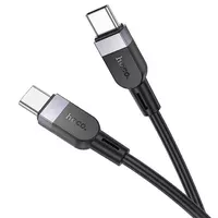 Дата кабель Hoco X109 Energy silicone Type-C to Type-C 60W (2m) Black