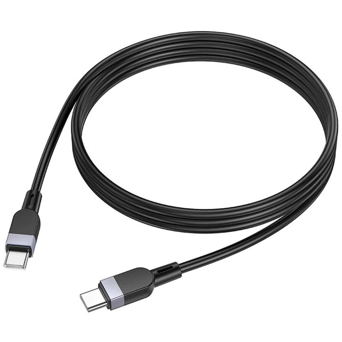 Дата кабель Hoco X109 Energy silicone Type-C to Type-C 60W (2m) Black