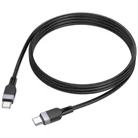 Дата кабель Hoco X109 Energy silicone Type-C to Type-C 60W (2m) Black