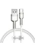 Дата кабель Baseus Cafule Metal Data USB Type-C 66W (1m) (CAKF00010) White