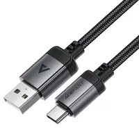 Дата кабель Acefast C20-04 USB to Type-C 3A (1.2m) Black