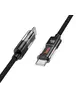 Дата кабель Hoco U116 Transparent Discovery Edition 60W Type-C to Type-C (1.2m) Black