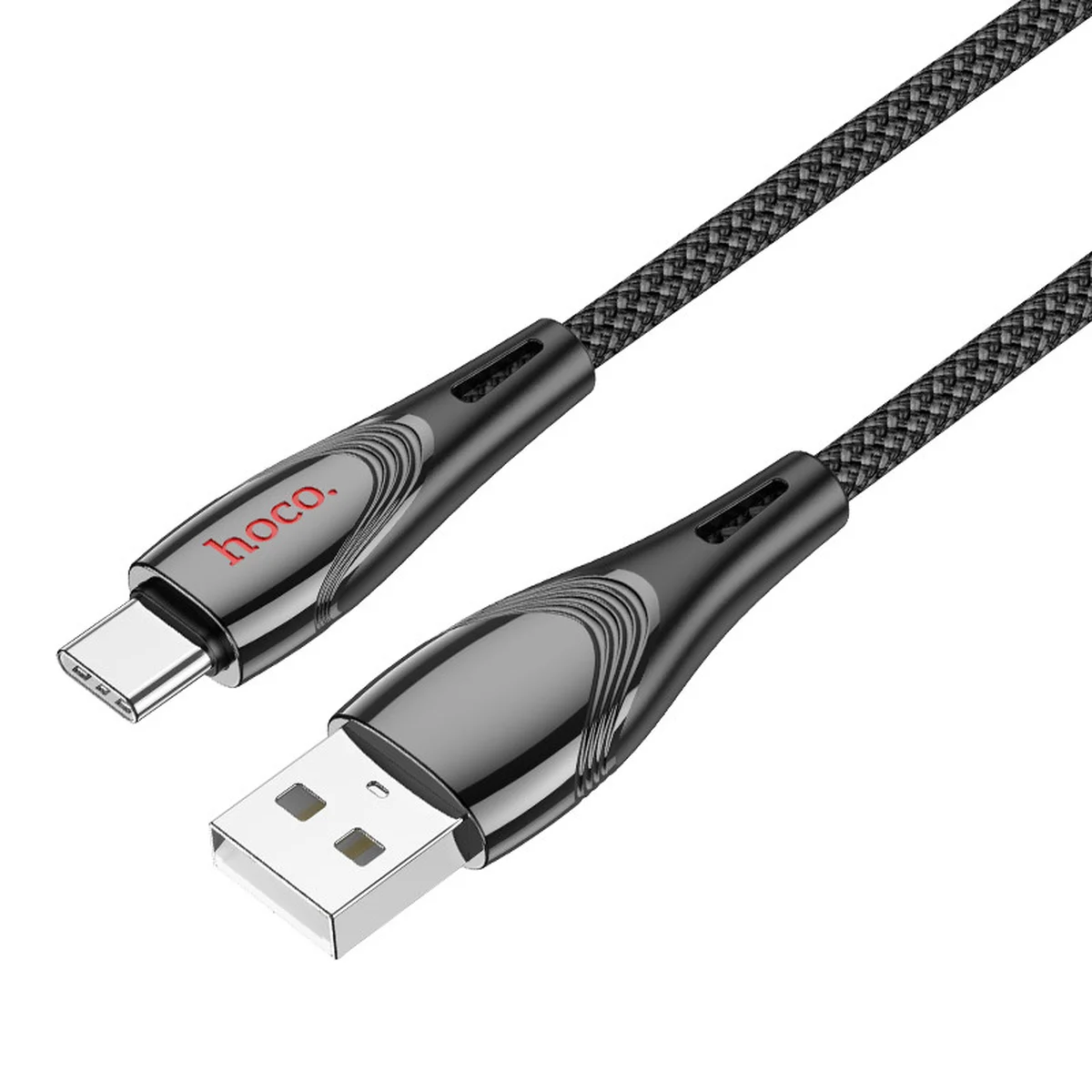 Дата кабель Hoco U133 Monte USB to Type-C (1.2m) Black