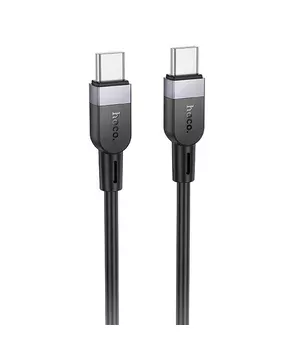 Дата кабель Hoco X109 Energy silicone Type-C to Type-C 60W (1m) Black