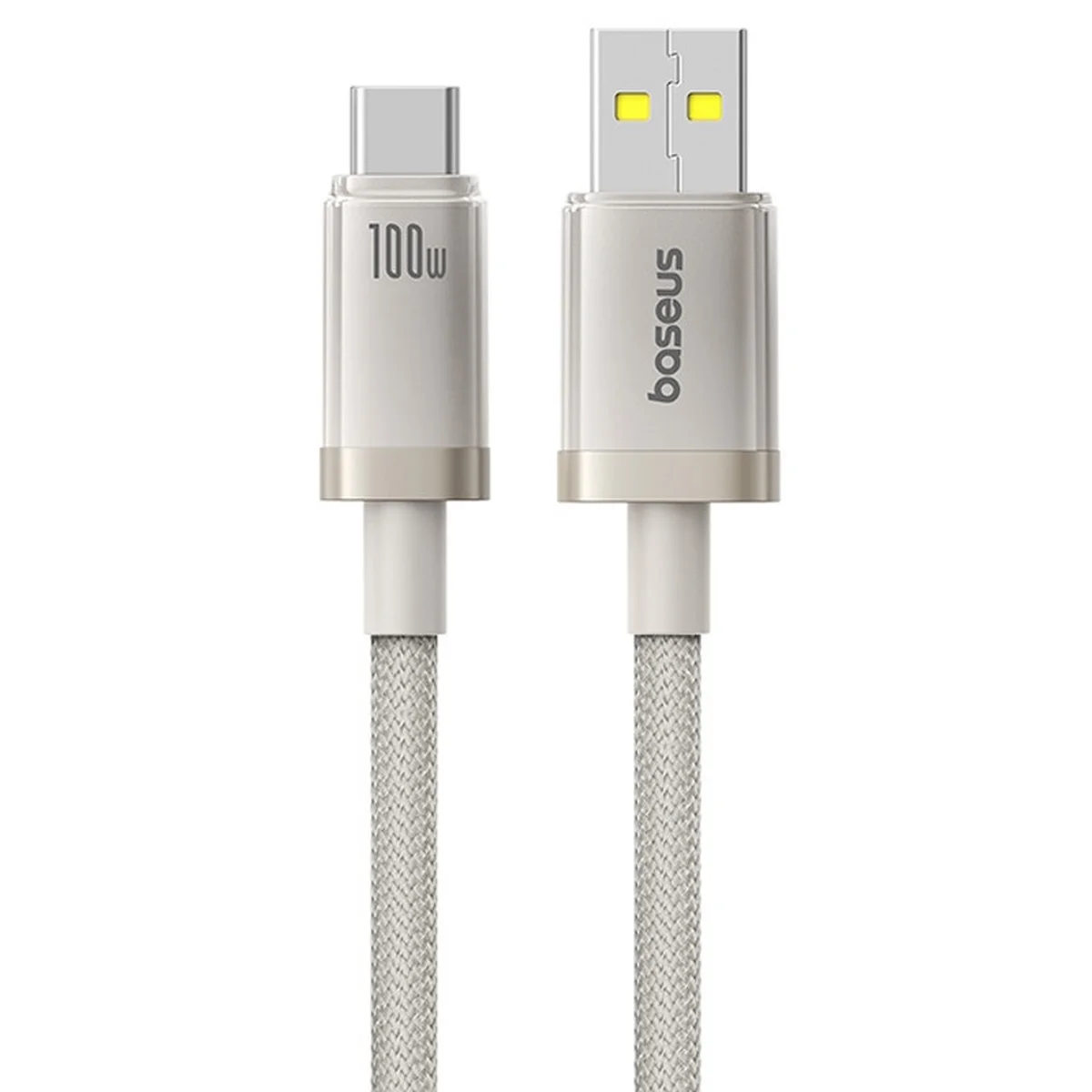 Дата кабель Baseus Titanium Alloy Fast Charging USB to Type-C 100W (1m) (P10378102) Galaxy Titanium Gold