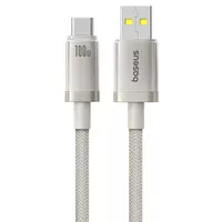 Дата кабель Baseus Titanium Alloy Fast Charging USB to Type-C 100W (1m) (P10378102) Galaxy Titanium Gold