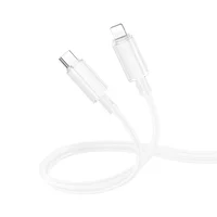 Дата кабель Borofone BX112 Lemon Type-C to Lightning 27W (1m) White