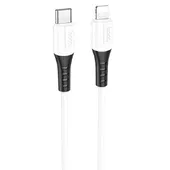 Дата кабель Hoco X82 Silicone Type-C to Lightning 20W (1m) White