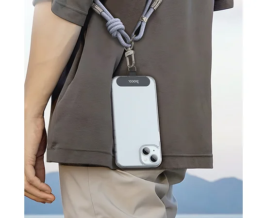 Дата кабель-шнурок Hoco GH7 Elegant Type-C to Lightning (1.8m) Denim Blue