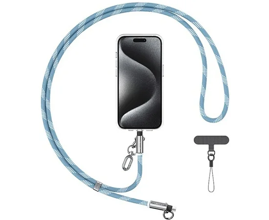 Дата кабель-шнурок Usams US-SJ746 Type-C to Lightning 30W (1.2m) Blue