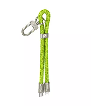 Дата кабель-шнурок Hoco GH5 Elegant Type-C to Lightning (0.21m) Fluorescent Green