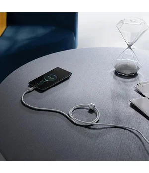 Дата кабель Baseus Gem Fast Charging USB Type-C 100W (2m) (P10373002111) Moon White