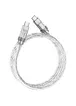 Дата кабель Hoco U113 Solid 100W Type-C to Type-C (1m) Silver