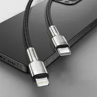 Дата кабель Baseus Cafule Series Metal Type-C to Lightning PD 20W (0.25m) (CATLJK-0) Black