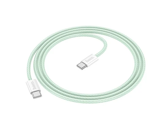 Дата кабель Hoco X104 Source 60W Type-C to Type-C (1m) Green